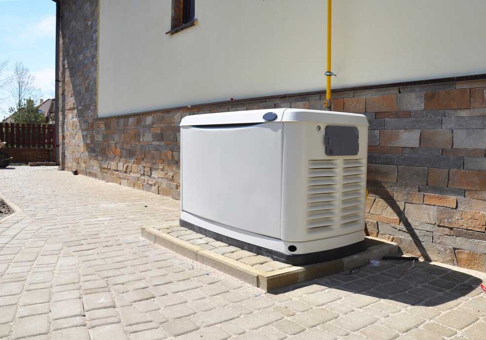 Big,Backup,Natural,Gas,Generator,For,House,Building,Outdoor Big Backup Natural Gas Generator for House Building Outdoor